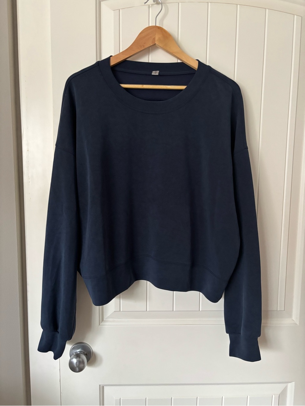 lululemon athletica Perfectly Oversized Navy Blue Crewneck Sweatshirt